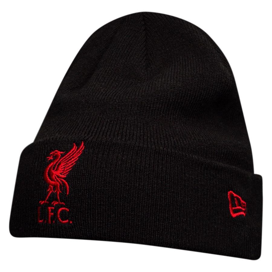 Liverpool Beanie Core Cuff - Black/Scarlet-SoccerKits Hub | Buy Soccer Jerseys Online